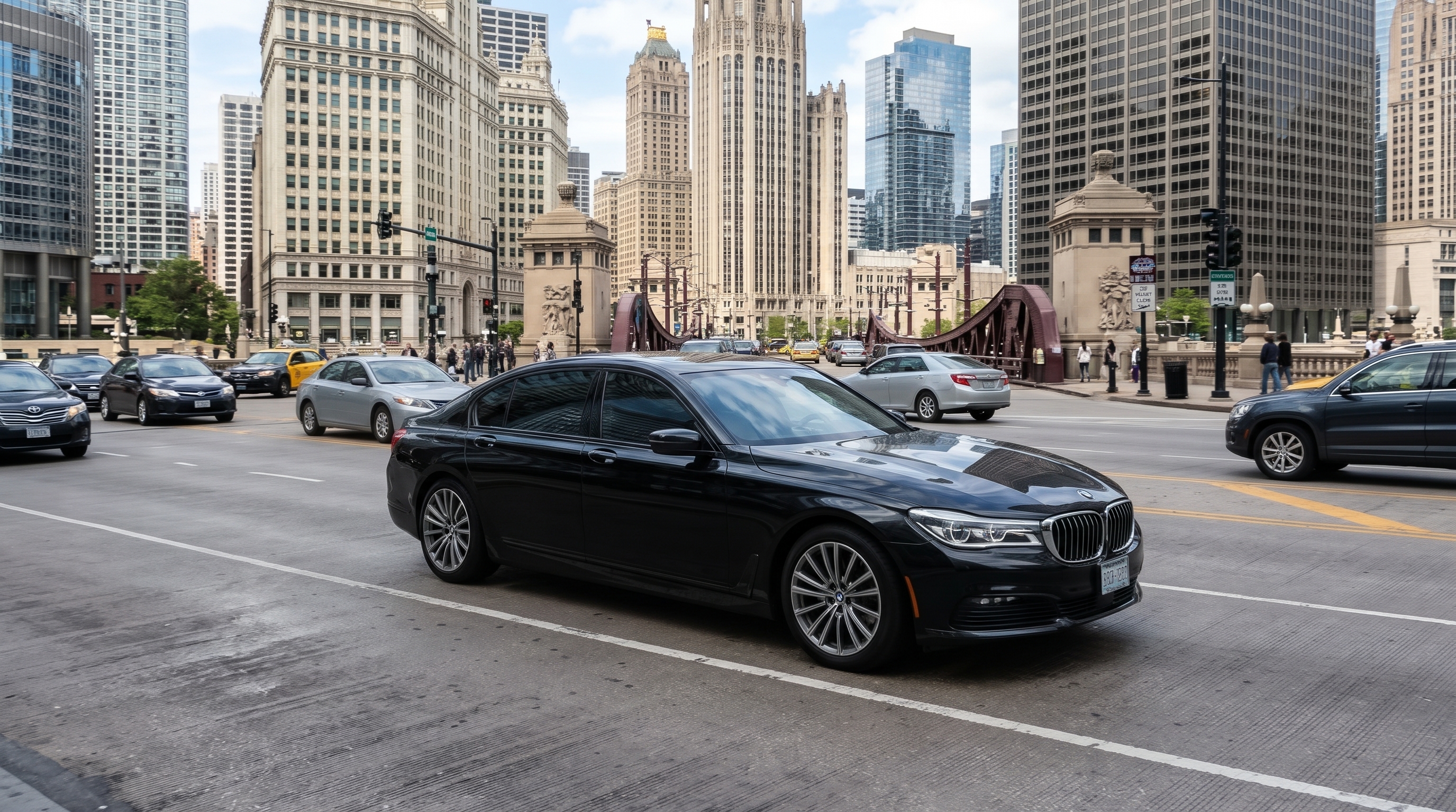 Executive Black Sedan