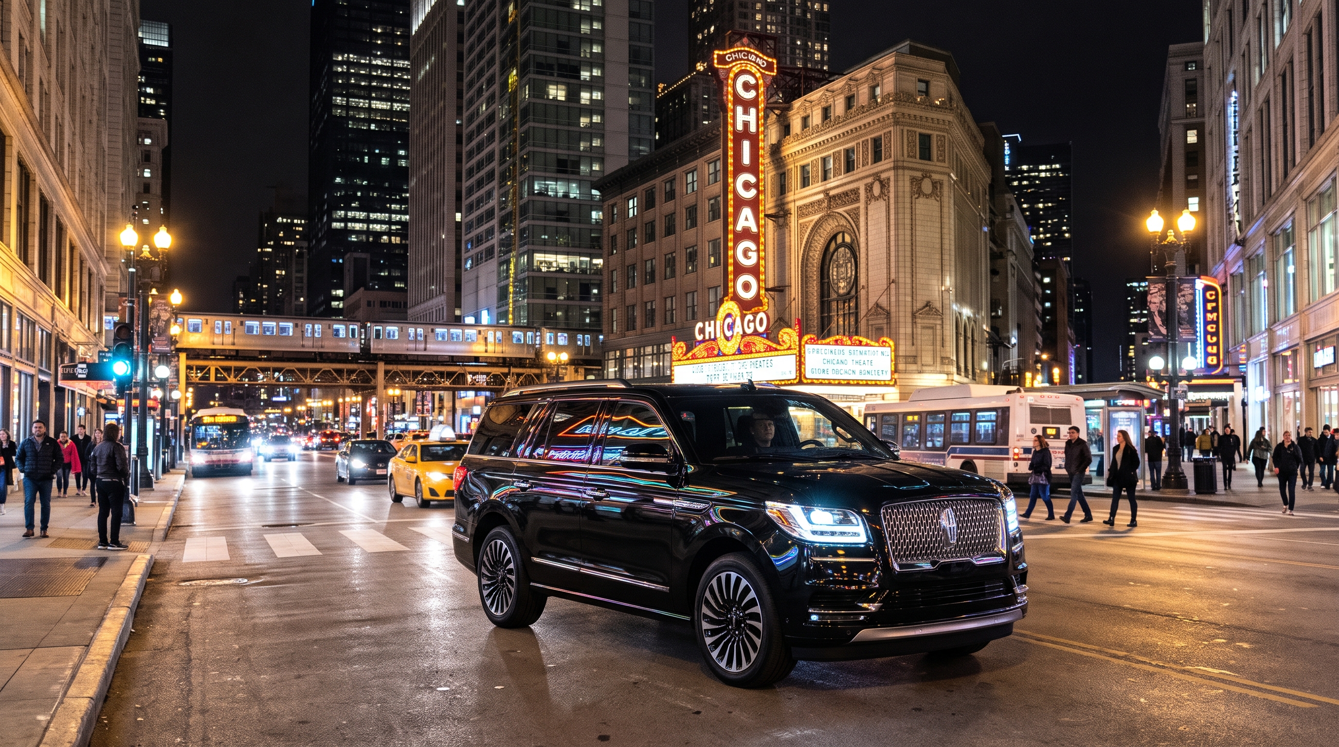 First Class Black SUV